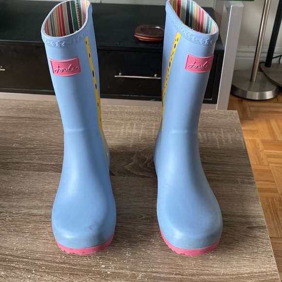 JOULES 🦒 Giraffe Rain Boots Size 3 - Picture 2 of 10
